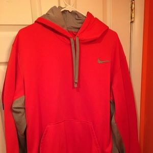 Orange Nike thermal hoody